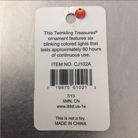 Christmas 6blinking light tree ornament - Picture 9 of 12
